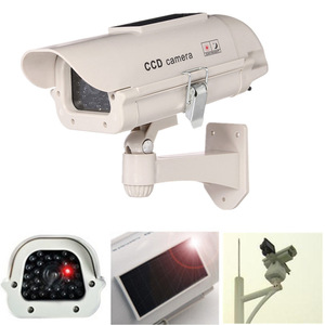 Telecamera di Sicurezza Finta 1500S ad Alta Simulazione in Plastica Bianca Impermeabile con Luce LED Lampeggiante e Adesivo per <span class=keywords><strong>Sorveglianza</strong></span> Esterna - Product Image 2