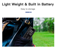 Vente en gros de mini compresseur d'air électrique sans fil Machine tout-en-un gonfleur de pneu pompe à air automatique numérique durable avec lumière