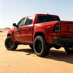 Jantes forgées personnalisées SL 22X14 26x16 30x16 8x170 8x180 8x165.1 Polies à déport profond avec capuchons flottants pour GMC Sierra RAM 1500 F150 - Product Image 3