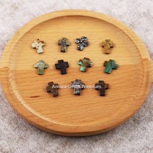Mezcla de cabujones en forma de cruz piedras preciosas sueltas para la fabricación de joyas piedras pulidas naturales únicas perfectas para colgantes - Product Image 3