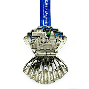 Médaille en alliage moulé sous pression de qualité supérieure, électroplaquée, émaillée, à charnière, avec logo personnalisé pour les récompenses d'événements sportifs - Product Image 5