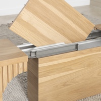 Ensemble de table à manger pliante en bois naturel de luxe sur mesure, meilleur modèle de table de bar avec console pour salle à manger d'hôtel