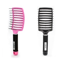 Outils de coiffure, brosse à cheveux antistatique massante, brosse à cheveux courbée à ventilation, brosse démêlante, Escova De Cabelo Profissional