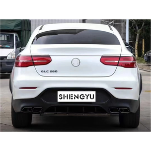 Kit carrosserie pour <span class=keywords><strong>Mercedes</strong></span> <span class=keywords><strong>benz</strong></span> <span class=keywords><strong>GLC</strong></span> CLASS X253/C253 16-19 Coupé Changer pour <span class=keywords><strong>AMG</strong></span> Style comprend pare-chocs de voiture lèvre arrière tuyaux d'échappement - Product Image 5