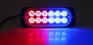 Luz de advertencia de coche flash de 12-24V, 12 luces estroboscópicas Led avión rojo verde, luz estroboscópica Led DE SEGURIDAD blanca para camión de techo - Product Image 6