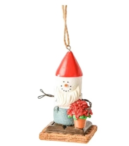 Gnomo in resina di alta qualità con cappello rosso, decorazione natalizia, scultura artigianale - Product Image 3