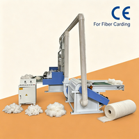 Machine à carder les fibres de polyester entièrement automatique à grande vitesse de qualité industrielle, marque Henju, production de 250 kg/h pour le matelassage