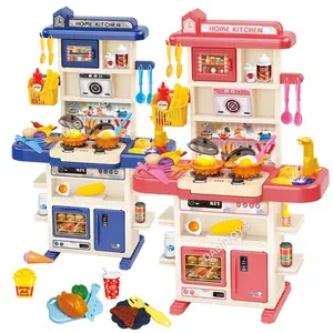 Yeni stil 2022 oyna Pretend püskürtme sis mutfak oyuncaklar çocuk çocuk oyun mutfak oyuncak seti kız için