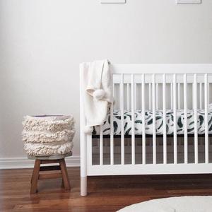 100% Cotton Muslin <strong>Crib</strong> <strong>Sheet</strong>, Baby Cot <strong>Sheet</strong> Baby Bedding Fitted <strong>Sheet</strong> - Product Image 1