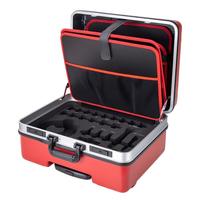 Boîte à outils portable en aluminium de haute qualité personnalisable avec mousse de protection