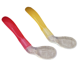 Cuchara de silicona curvada para bebés Atibei, vajilla infantil con <span class=keywords><strong>flujo</strong></span> <span class=keywords><strong>medio</strong></span> para niños de 2 a 4+ años - Product Image 5
