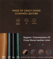 Boîte à cigares en cuir Crazy Horse, 4 emplacements, couvercle magnétique, marron café, accessoires de voyage, coffret cadeau