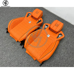 Sièges de course en cuir 2 pièces style B, imperméables, orange, pour Mercedes-Benz Classe G W464 G500 AMG G63 G550 2019-2024 - Product Image 3