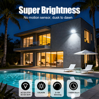 Reflector LED de Aluminio para Exteriores, IP65, SMD, Alta Luminosidad, Impermeable, Sensor Amplio, CRI 80, 160lm/W, para Patio, Venta al Por Mayor