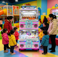 Machine d'arcade mini multijoueur à monnayeur, prix direct usine, avec grue à peluches 4 joueurs, boîtier métallique, garantie 1 an