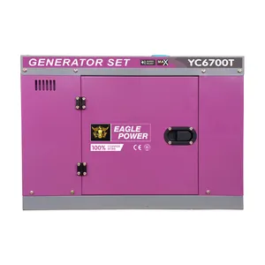 5kw 6kw 7kw générateur diesel Key Start prix portable silencieux Denyo groupes électrogènes diesel