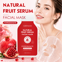 Privé Label Rode Granaatappel Fruit Gezichtsmasker Huidverheldering