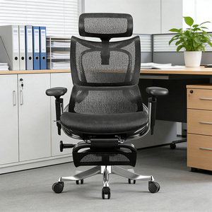 Silla de Oficina Ergonómica de Malla con Diseño en Forma de U 8D y Estructura de Soporte Cromada - Product Image 3