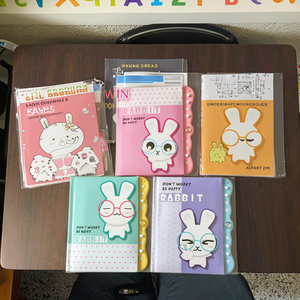 Malaysia Văn Phòng Phẩm Các Nhà Sản Xuất Bán Buôn Quà Tặng Tùy Chỉnh Phim Hoạt Hình Thỏ Thiết Kế Bìa Cứng Giấy Máy Tính Xách Tay Với Logo Cá Nhân - Product Image 4