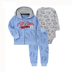 Redkite Giacca con cerniera a maniche lunghe 100% cotone 9-24 mesi 3T Importata per neonati maschi, set di vestiti per bambini - Product Image 5