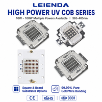 Module LED COB ultraviolet 395 nm 50W 100W, perle lumineuse intégrée pour système de durcissement de colle industrielle et inspection fluorescente