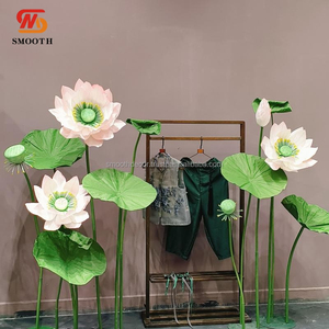 Flores Gigantes Artificiales de Hierro y Tela, Amapola, Peonía, Rosa Roja, Decoración para Bodas y Eventos - Product Image 4