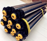 Rouleaux de transport en plastique Pe, étanche, anti-poussière, 5 pièces, qualité supérieure, avec convoyeur, en Nylon