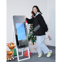 Cadre lumineux LED 40 pouces Miroir portable Selfie Smart Touch Miroir Photomaton Miroir magique abordable