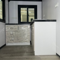 Casa Prefabricada Portátil de Acero de Buena Calidad, Apartamento Móvil, Casa Prefabricada Tipo Cápsula para Jardín con Techo y Terraza Personalizables