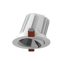 De techo comercial montaje empotrado lámpara COB recorte 75MM 95MM 120MM 9W 12W 15W 20W 25W 30W LED proyector