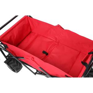 Tianyu Heavy-Duty Chrome Plated Folding Outdoor Picnic Hand <b>Trolley</b> with <b>4</b> <b>Wheels</b> Wear-Resistant for Beach or Utility Use - Product Image 5