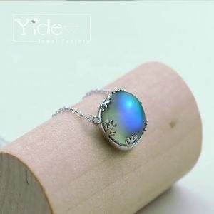 Collar con cuentas de color <span class=keywords><strong>aurora</strong></span> borealis oscuro de plata de ley S925 - Product Image 3