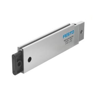 Cilindro neumático plano de acción simple que ahorra espacio con riel guía de rodamientos de bolas circulantes para sistemas automatizados compactos y pequeños - Product Image 1