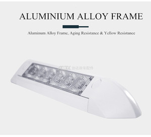 Lampe de toit LED <span class=keywords><strong>ADDX</strong></span> RV pour camping-car, caravane, bateau - Plastique et alliage d'aluminium blanc - Garantie 1 an - Product Image 2