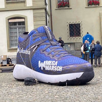 Modèle de chaussure de course géante gonflable Zhenmei en tissu Oxford 210D, installation facile pour les campagnes marketing en extérieur
