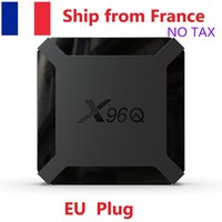 Expédition depuis l'entrepôt américain vers les États-Unis et l'Union européenne - 10 pièces/carton - X96q Allwinner H313 1 Go 8 Go - 2 Go 16 Go - Boîtier TV Android 10.0
