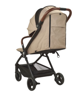 Passeggino Pieghevole Automatico Compatto 3 in 1 con Navicella, <span class=keywords><strong>Seggiolino</strong></span> <span class=keywords><strong>Auto</strong></span> e Carrozzina Leggera con Freno a <span class=keywords><strong>un</strong></span> Passo - Product Image 5