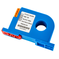 Konverter Arus AC/DC Hall 4-20mA 0-10V 0-5V RS485 Sensor Arus AC DC 0-10A 0-20A 0-30A 0-100A DC24V Pemancar Arus