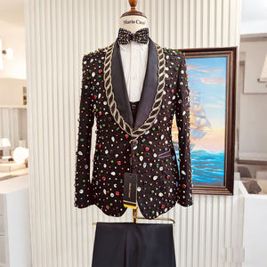 Traje <span class=keywords><strong>de</strong></span> <span class=keywords><strong>Boda</strong></span> <span class=keywords><strong>de</strong></span> Lujo <span class=keywords><strong>para</strong></span> Hombre, Conjunto <span class=keywords><strong>de</strong></span> 3 Piezas, <span class=keywords><strong>Trajes</strong></span> <span class=keywords><strong>de</strong></span> Hombre Hechos a Mano <span class=keywords><strong>de</strong></span> Estilo Vintage, Conjunto <span class=keywords><strong>de</strong></span> 3 Piezas <span class=keywords><strong>para</strong></span> <span class=keywords><strong>Novio</strong></span>, Fiesta, Esmoquin - Product Image 1