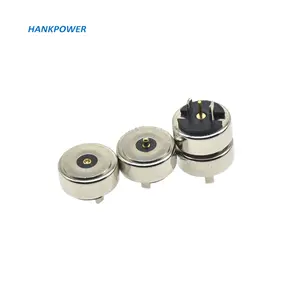 Pogopin magnetic charging base Round waterproof 10MM magnet connector 2P quick charging connectors