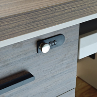 Vente en gros de meubles de bureau commercial Table de bureau Bureaux de PDG Bureau d'ordinateur de direction moderne en bois