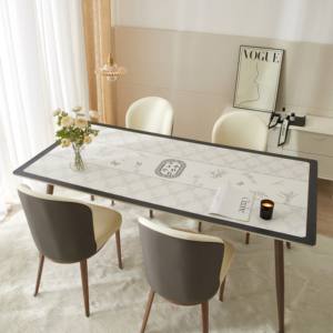 Tapis de bureau double face en cuir PVC Grand tapis de bureau en cuir imperméable pour ordinateur portable Tapis d'écriture - Product Image 2