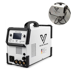 Máquina <span class=keywords><strong>de</strong></span> Soldadura <span class=keywords><strong>MIG</strong></span> Semiautomática con Pantalla LCD CTM250 PRO, Inversor <span class=keywords><strong>de</strong></span> Doble Pulso, Soldador TIG MMA <span class=keywords><strong>para</strong></span> Aluminio - Product Image 1