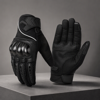Gants de moto antidérapants à écran tactile, respirants, à doigts entiers, équipement de conduite pour cruiser, touring, trajets quotidiens, scooter
