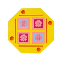Plateau de Mahjong Flottant de Luxe Moderne pour Fêtes au Bord de la Piscine, Table Pliable en Mélamine et Microfibre avec Porte-Gobelets, Personnalisable pour le Plaisir Estival