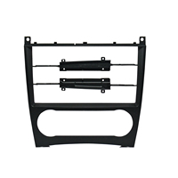 Cadre d'autoradio 2 Din 9 pouces pour Mercedes Benz Classe C W203 Classe GLK C209 CLC 2005-2009 Kit de garniture Stéréo automobile Tableau de bord Fascia