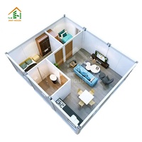 Maison conteneur pliable 20ft 40ft, vente directe usine, avec panneaux sandwich en acier, écologique, portable, pour bureau et habitation
