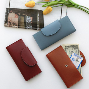 Cartera de golf de doble capa estilo japonés y coreano, en stock, sencilla, de cuero PU, para pasaporte, tarjetas, monedas. - Product Image 1