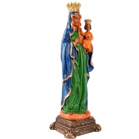 Figurine de statue de prière de Notre-Dame du Perpétuel Secours peinte à la main, cadeau religieux pour mère et père