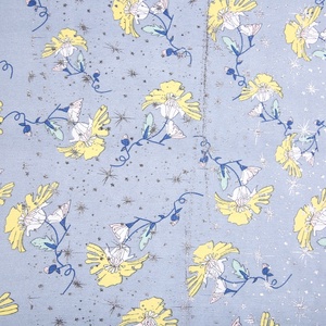 Nouveau design 100% polyester crêpe argenté fleur <span class=keywords><strong>en</strong></span> mousseline de soie imprimé <span class=keywords><strong>tissu</strong></span> pour robe - Product Image 1
